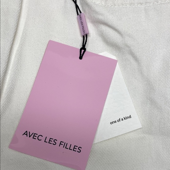 Straight Leg Jean Cottagecore Coastal French Girl Cream Off-White Size 10 (30) - Picture 5 of 11